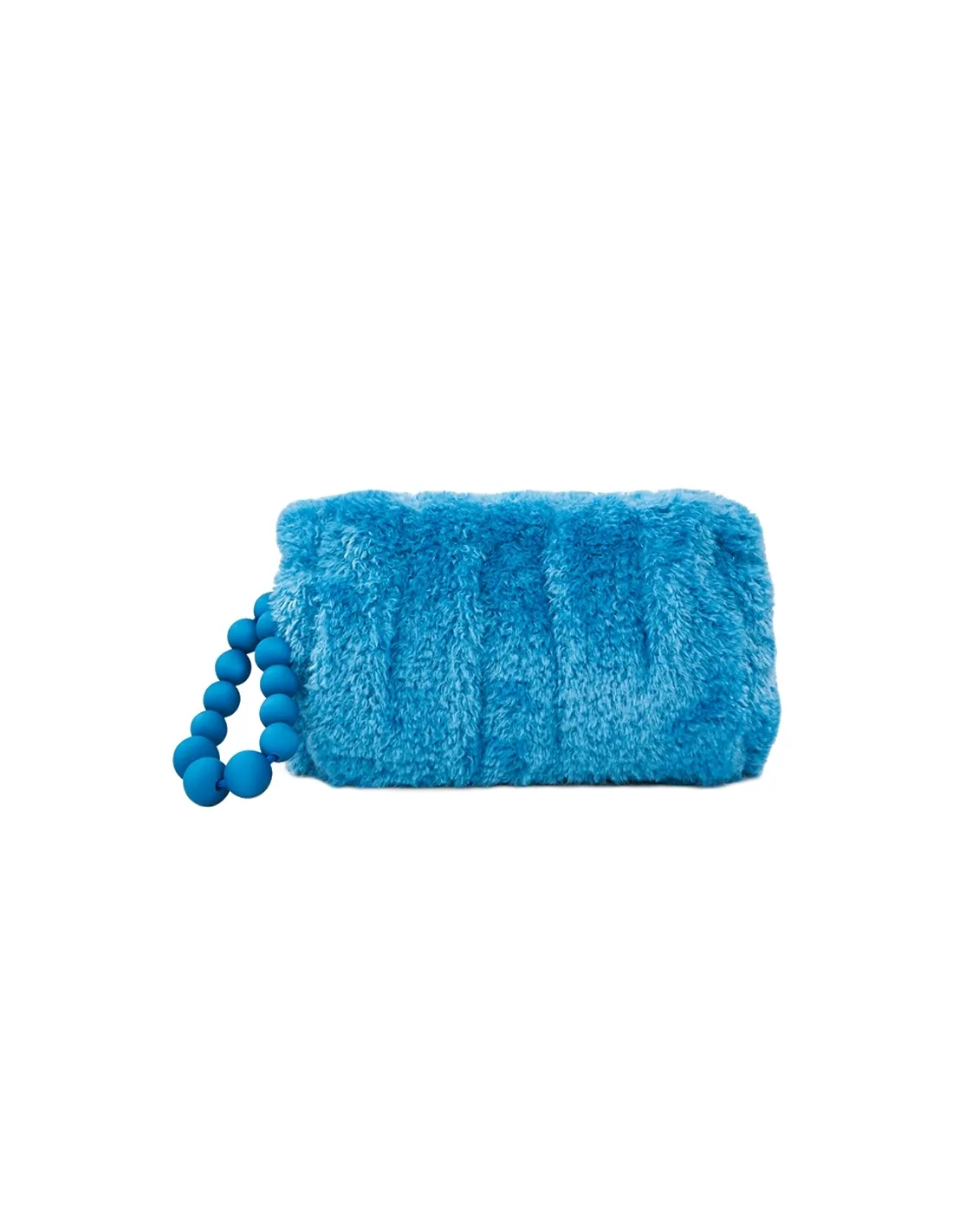 Bolso de noche piel sintética azul
