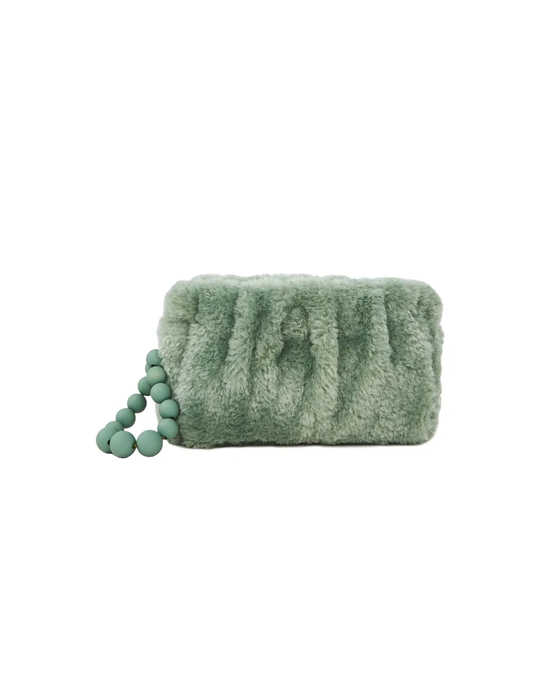 Bolso de noche piel sintética verde menta