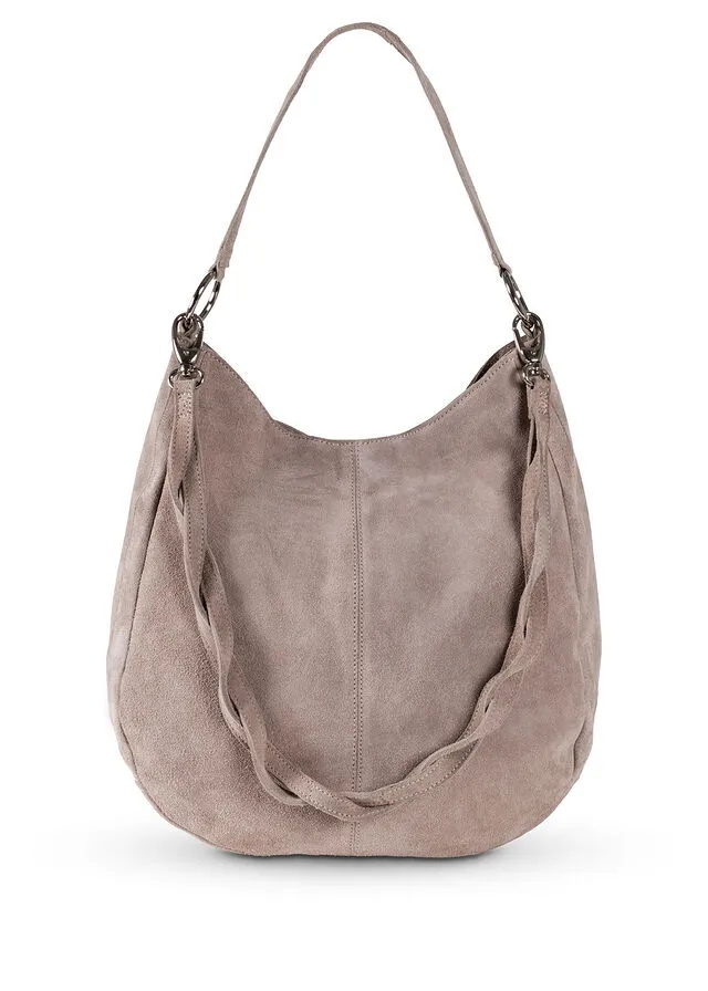 Bolso de piel Marrón grisáceo