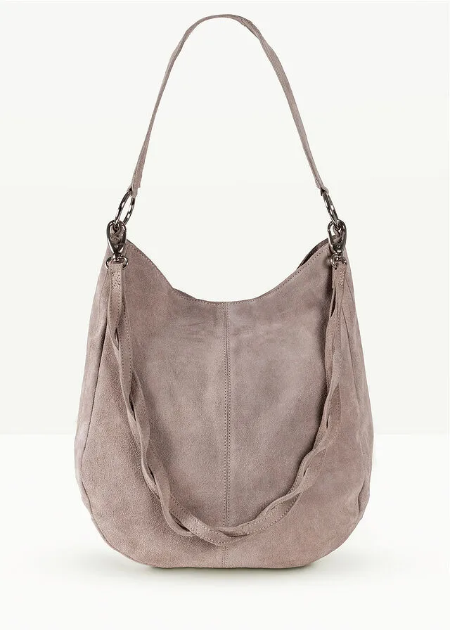 Bolso de piel Marrón grisáceo