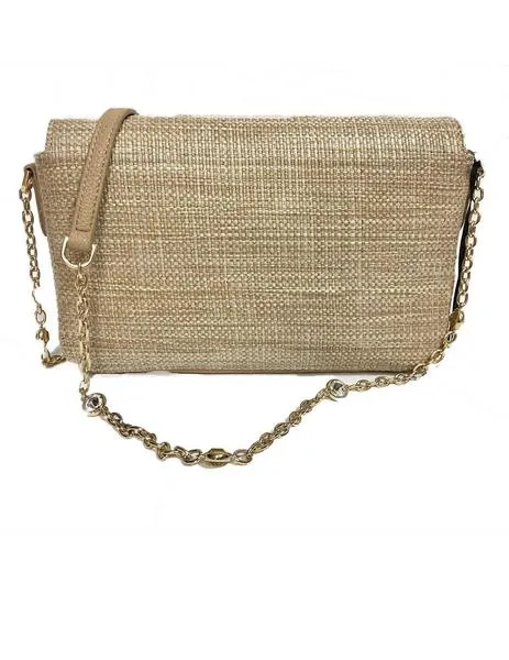 bolso liu.jo rafia lurex oro