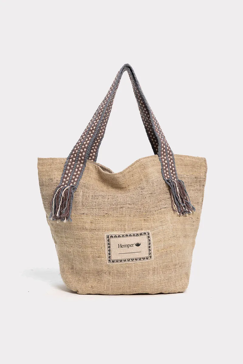 Bolso Maxi 100% Cáñamo Natural