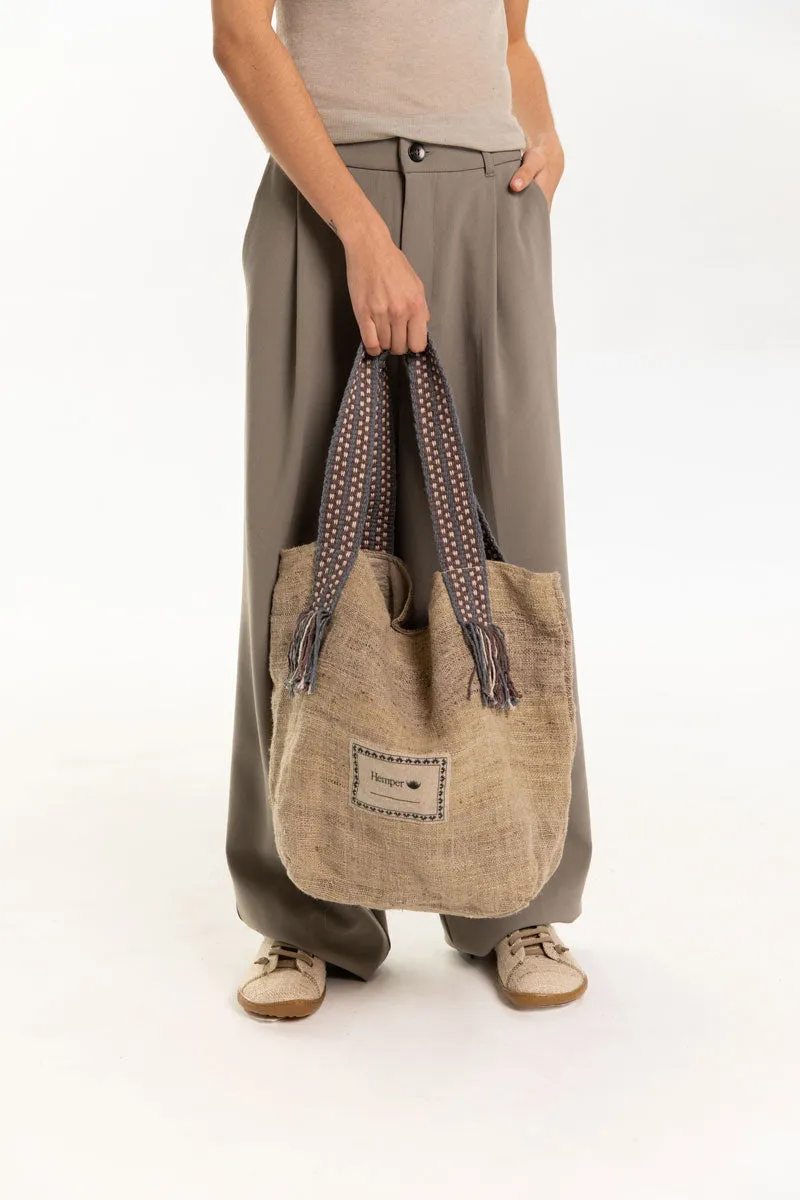 Bolso Maxi 100% Cáñamo Natural