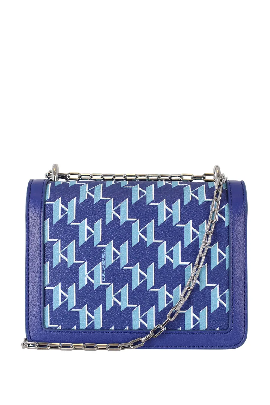 Bolso pequeño azul con logotipo