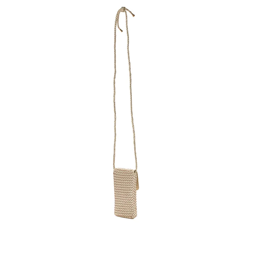 BOLSO PORTAMOVIL V161 METAL PLATINO