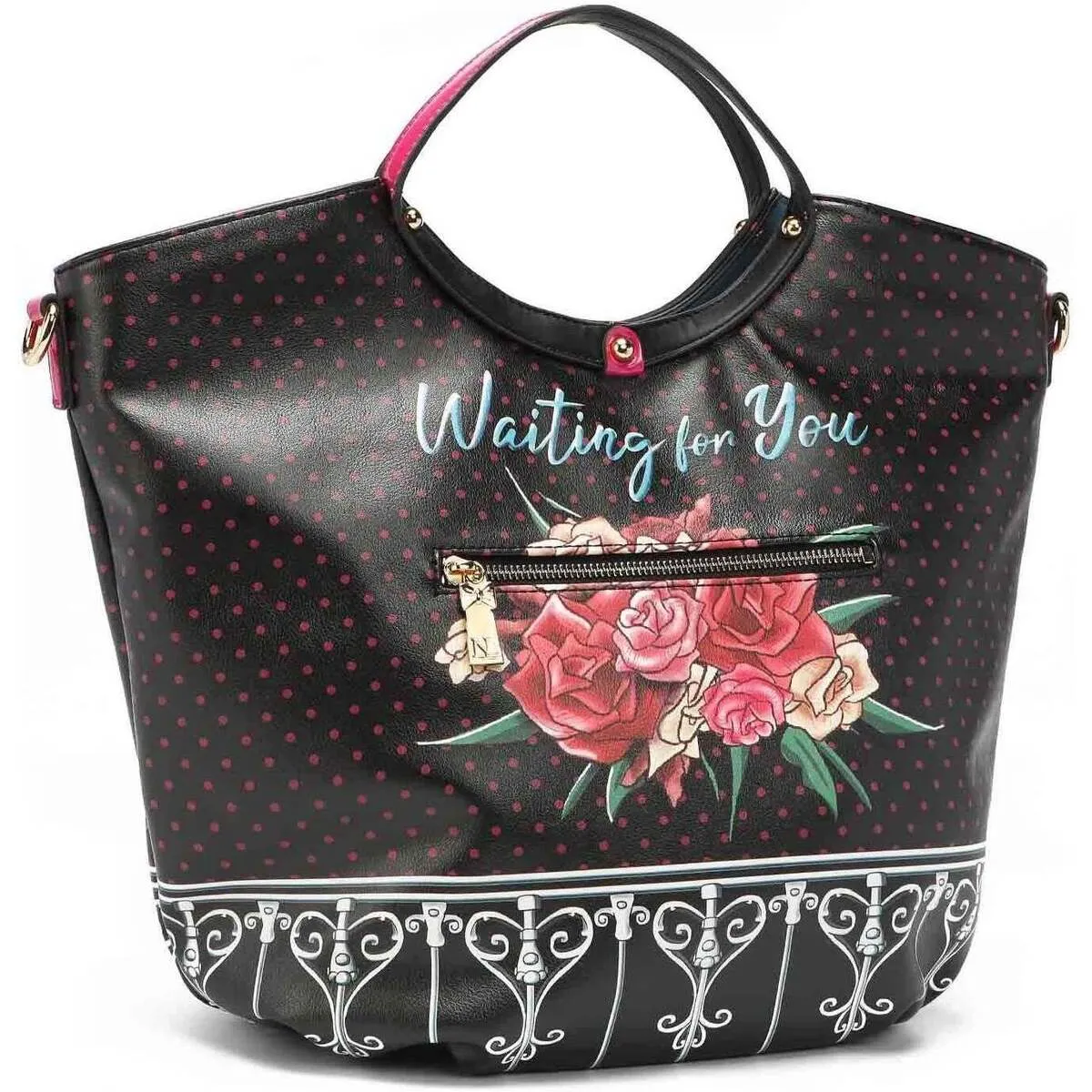 BOLSO SATCHEL CON EL ESTAMPADO 