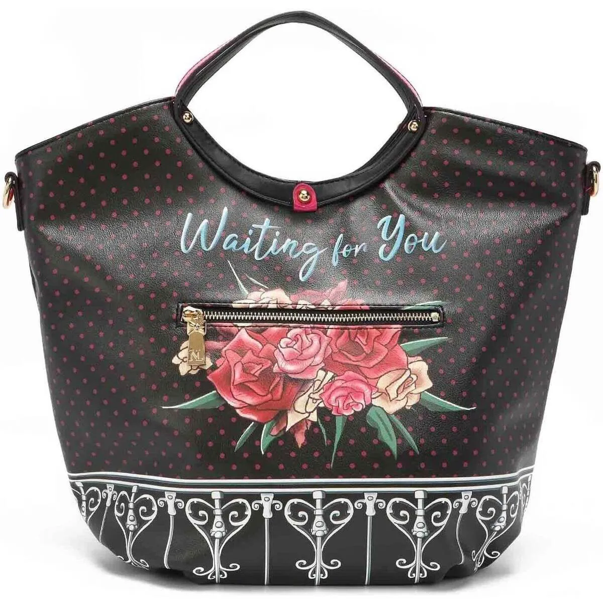 BOLSO SATCHEL CON EL ESTAMPADO 