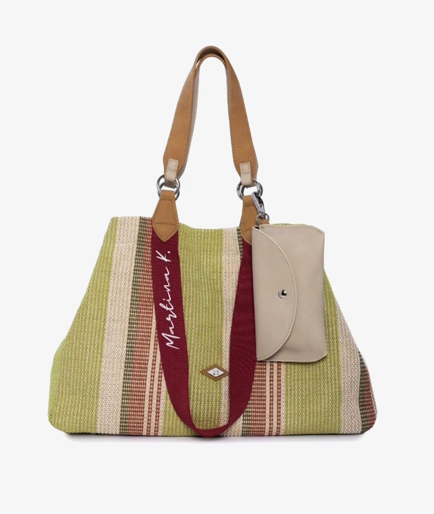 BOLSO TEXTIL MARTINA K 230737R00801 EN MULTICOLOR  MEDIDAS 40 X 28 X 12 CMTS