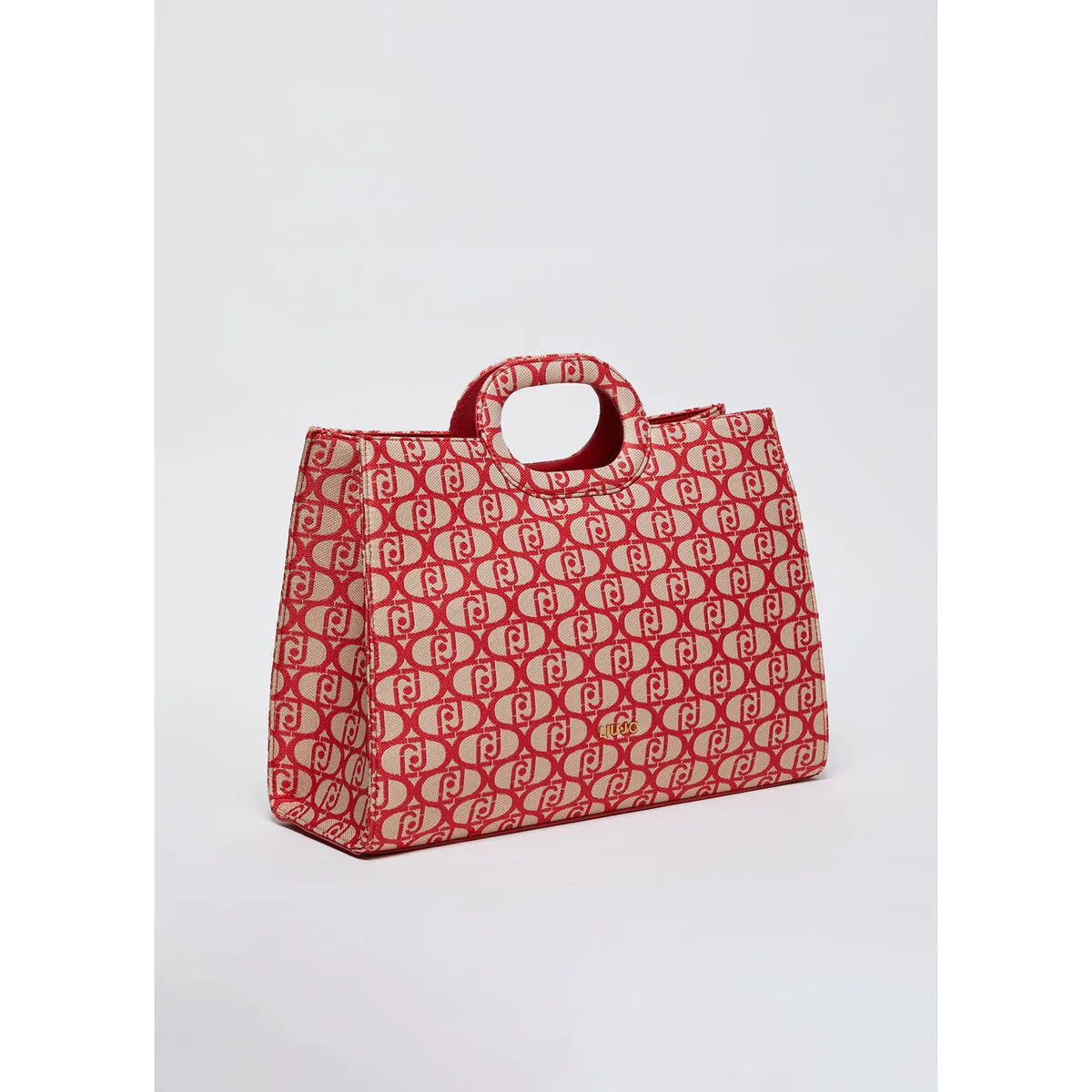 Bolso tote con jacquard logotipo