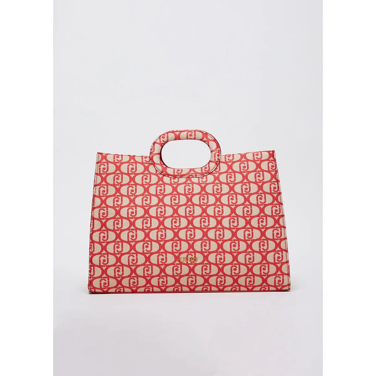 Bolso tote con jacquard logotipo