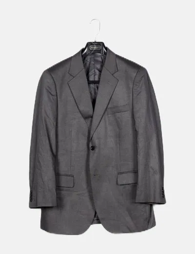 BOSTON Traje gris estampado