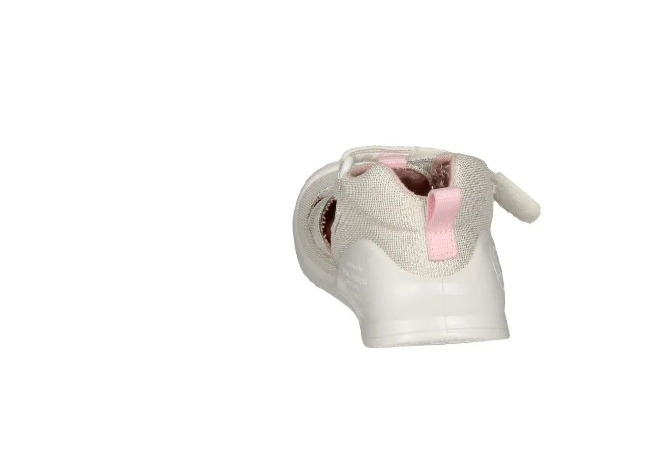 Bota Sandalia Lona Plata Brillo Pala Unicornio