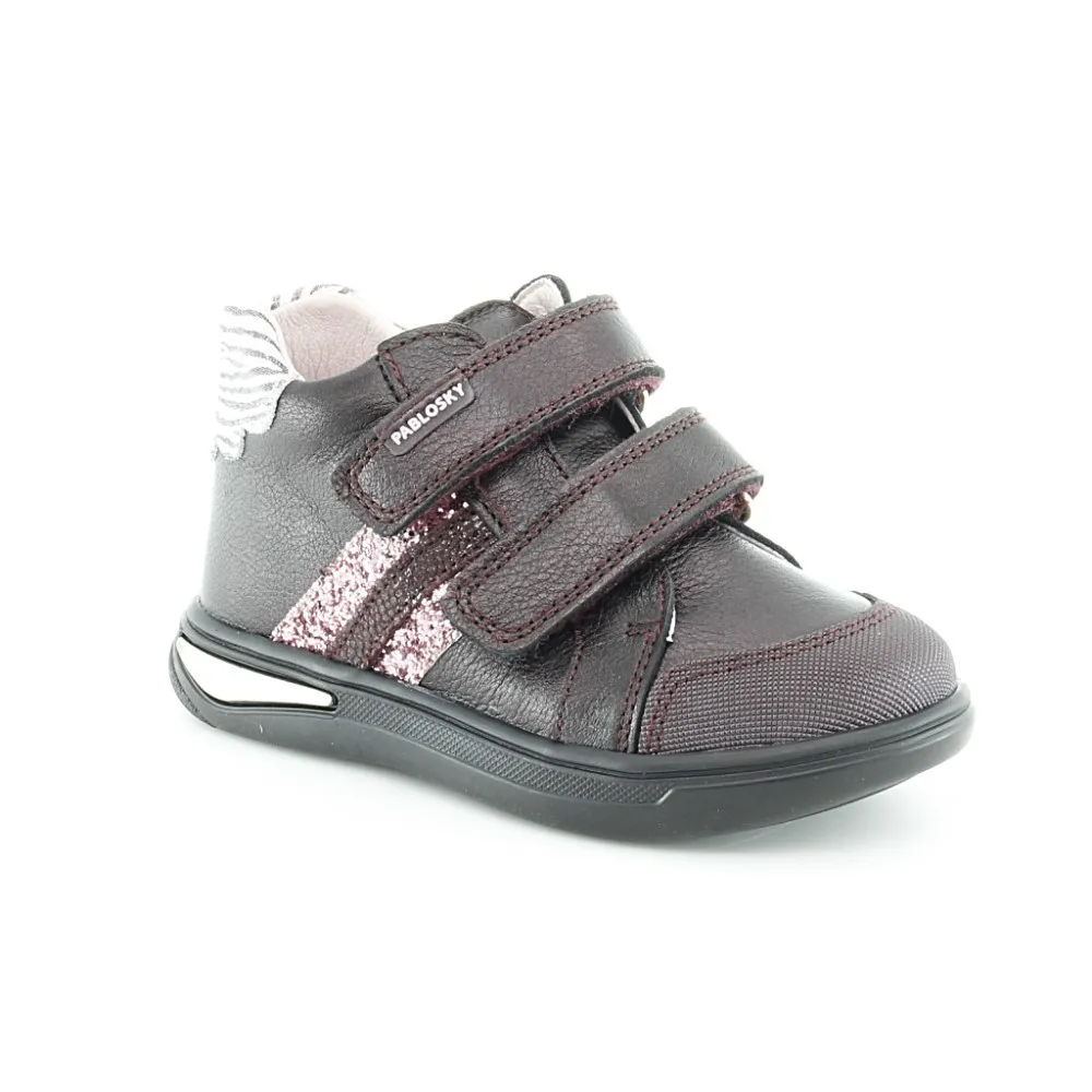 Botines con velcro Pablosky 087462 Granate