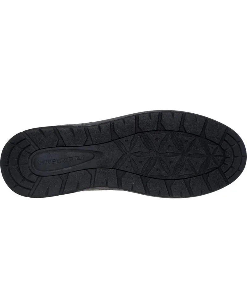 BOTINES SKECHERS  DE HOMBRE GARLAN  DENO  NEGRO