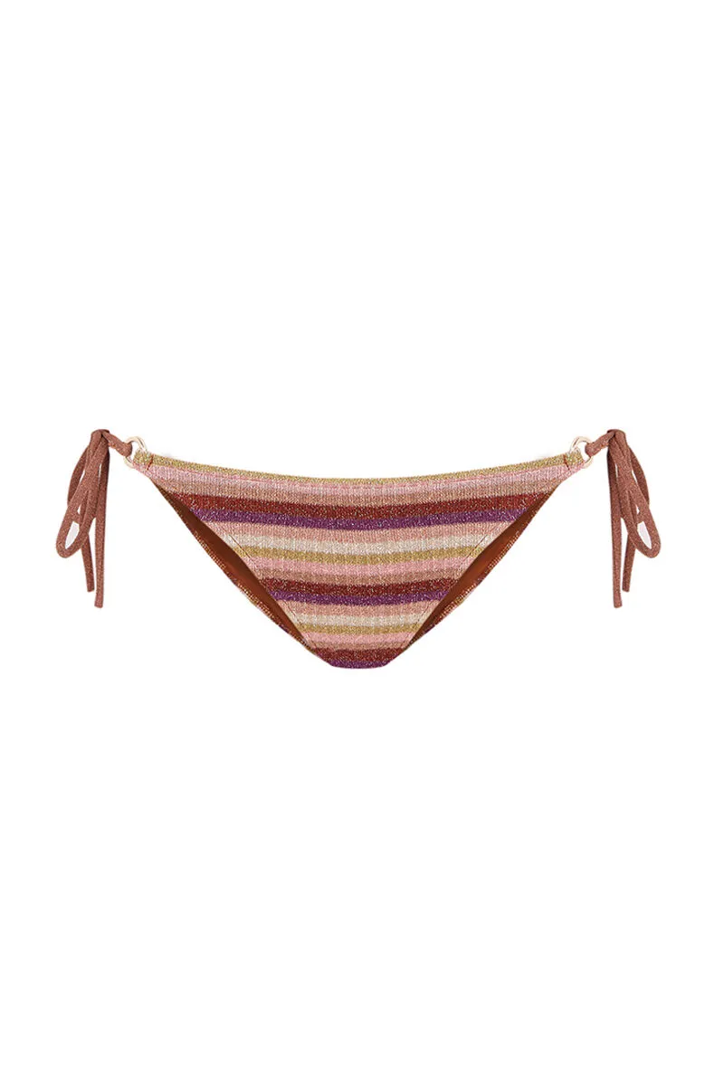 Braga bikini brasileña multicolor brillo