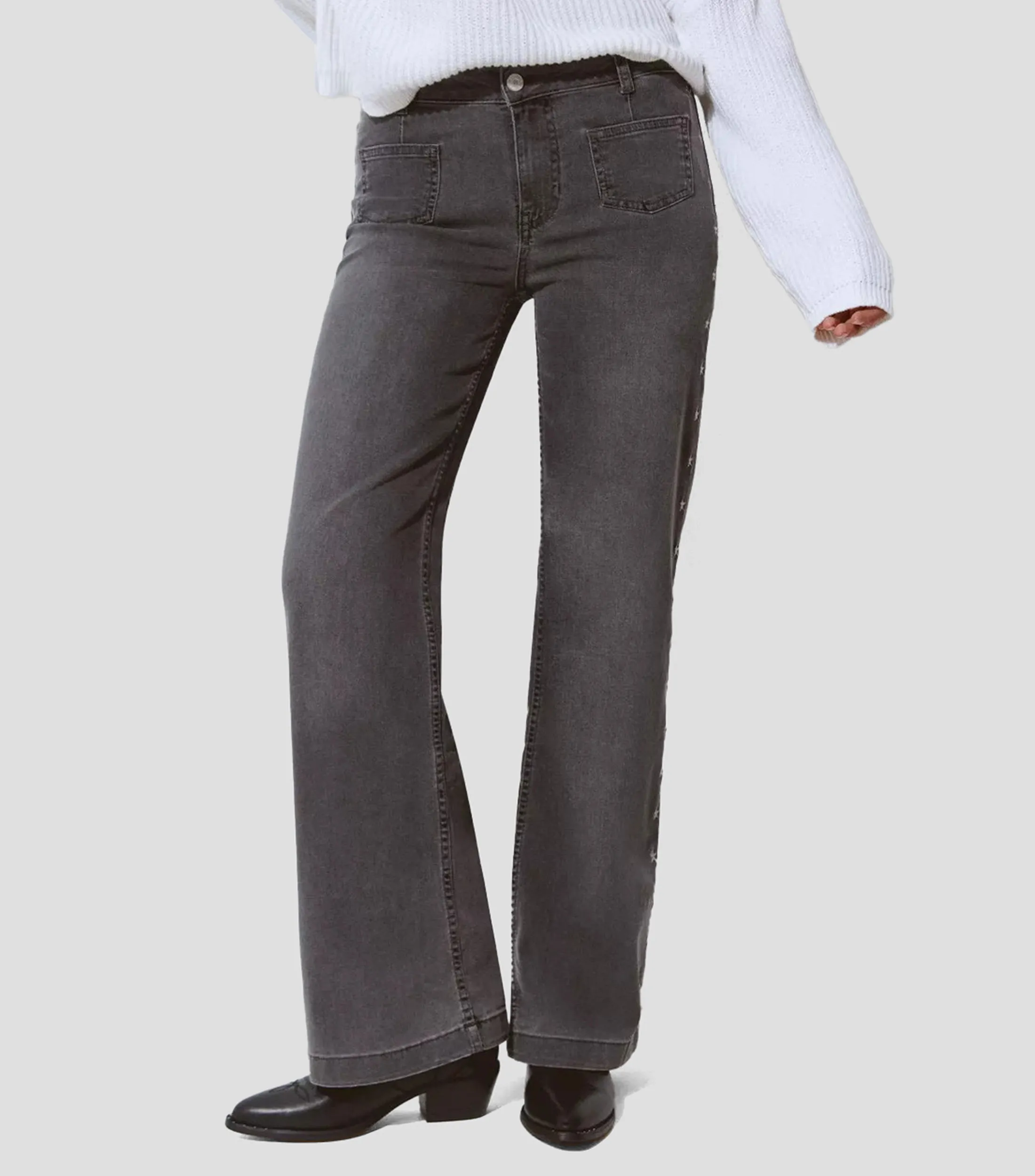 Brownie Jeans culotte con estrellas Mujer