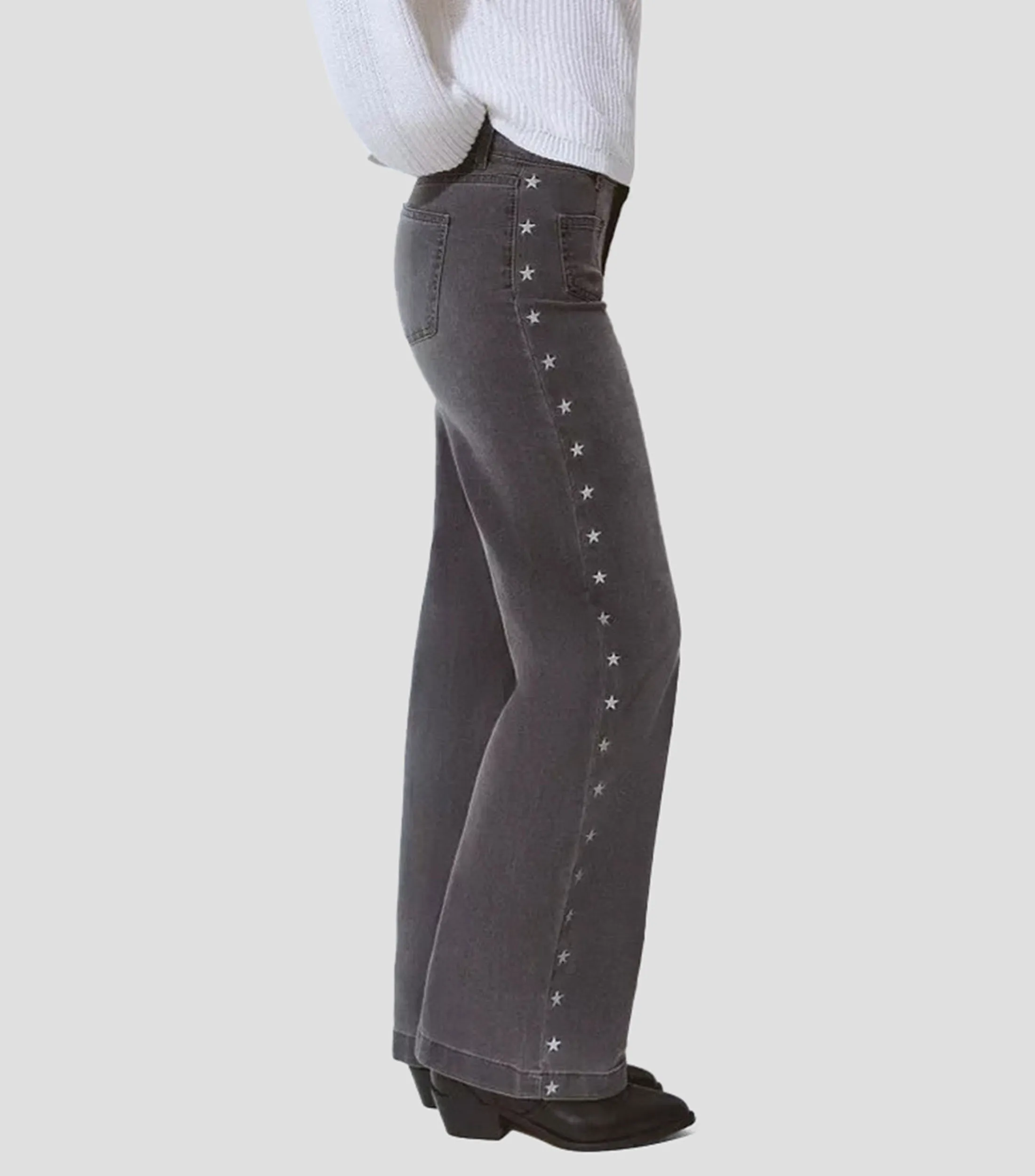 Brownie Jeans culotte con estrellas Mujer