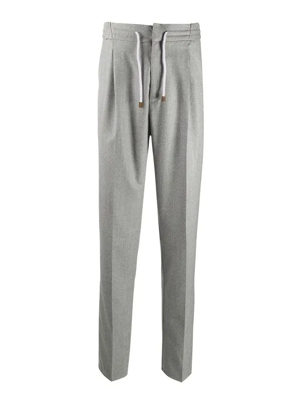 BRUNELLO CUCINELLI SHORTS  GRIS CLARO