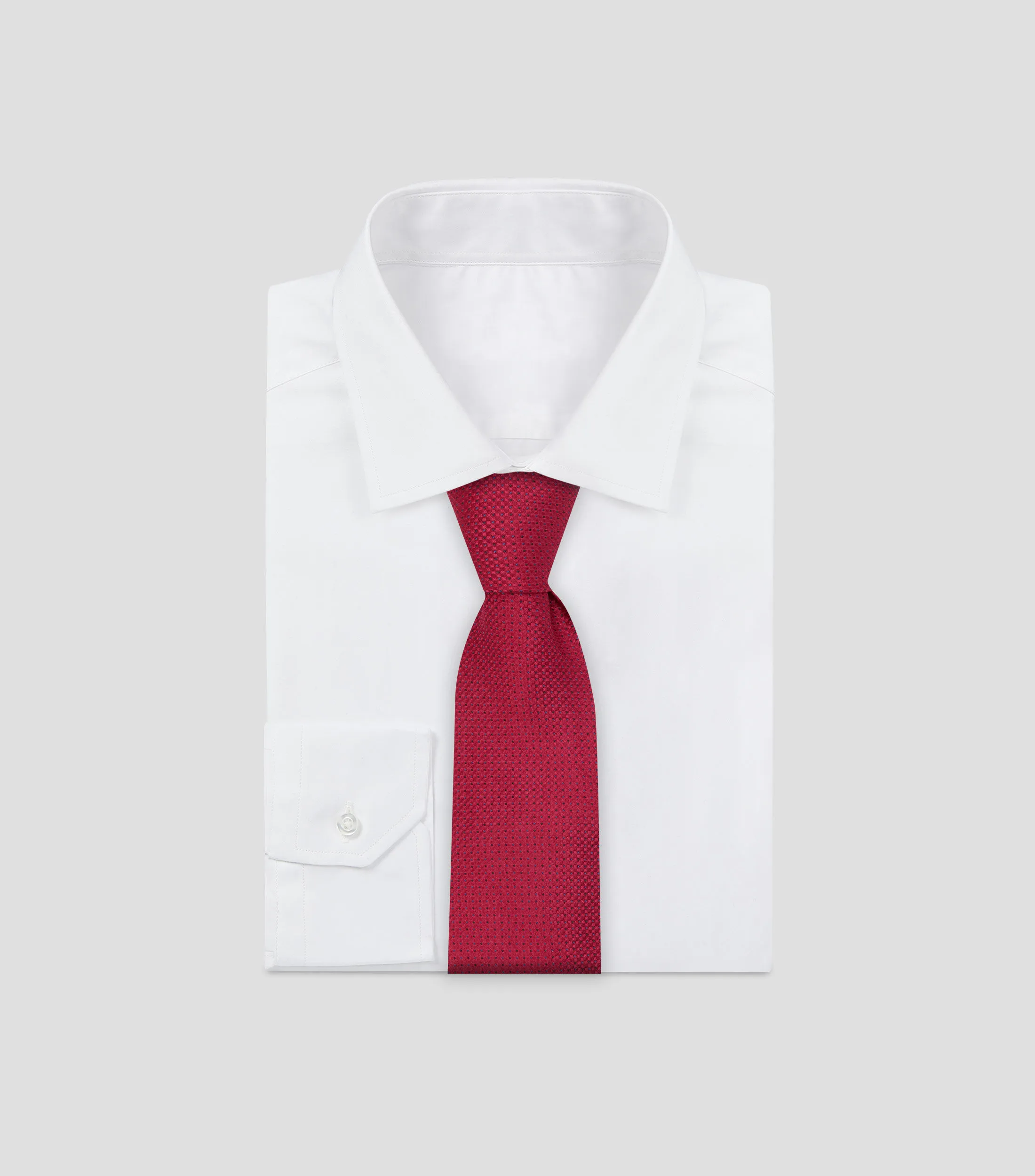 Buccelli Corbata ancha en seda con polkadots