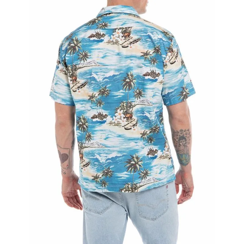 Camisa Manga Corta Para Hombre Replay