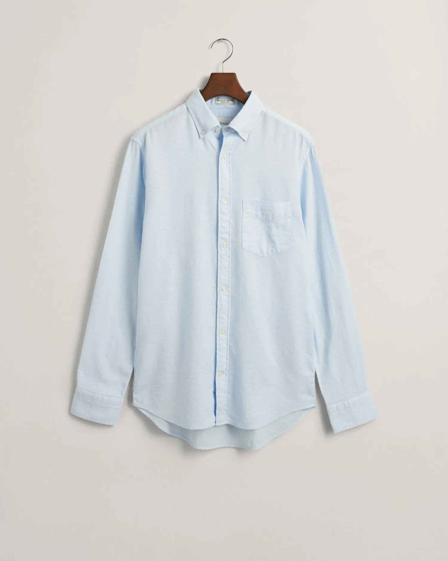Camisa Regular Fit de algodón y lino con textura