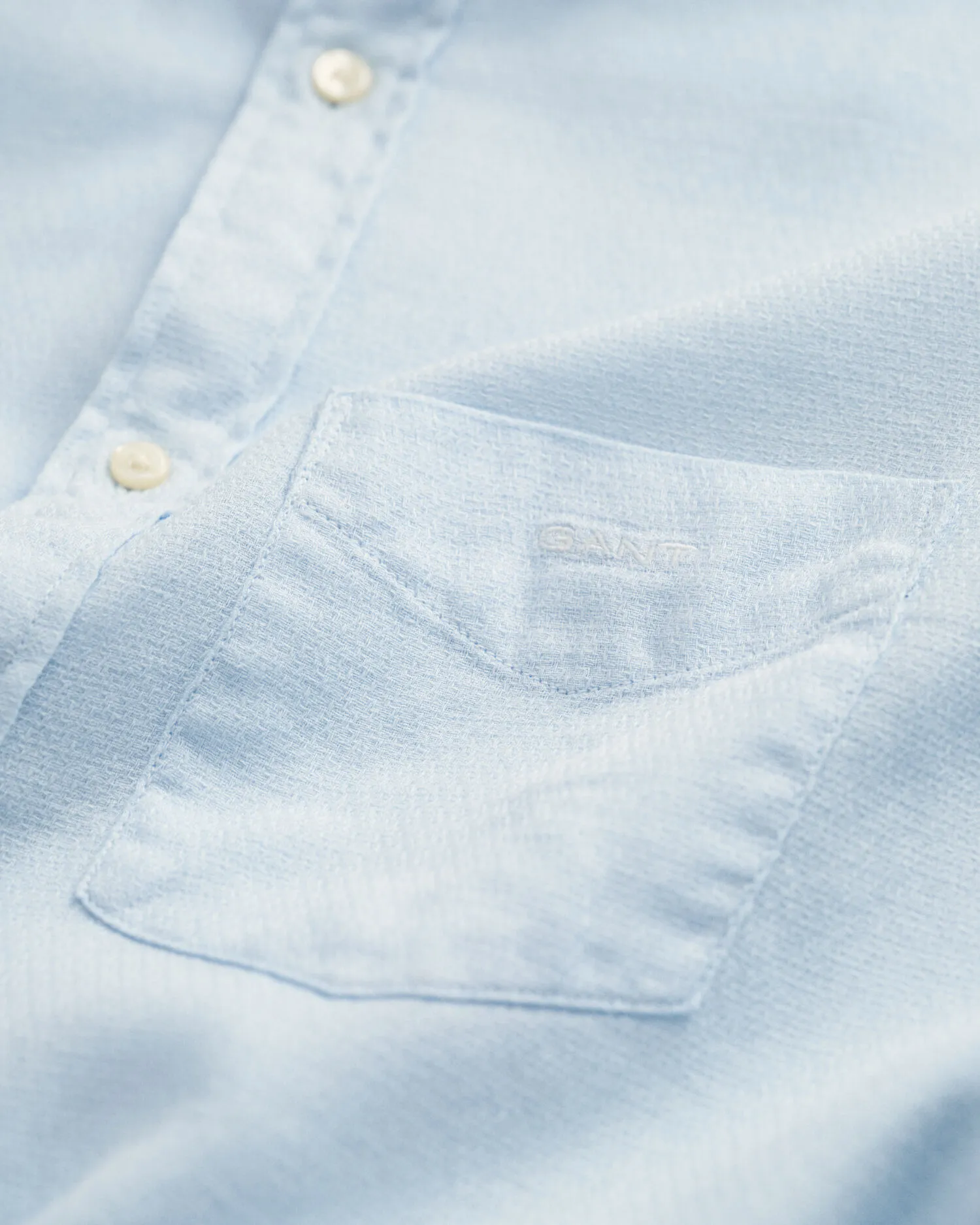 Camisa Regular Fit de algodón y lino con textura
