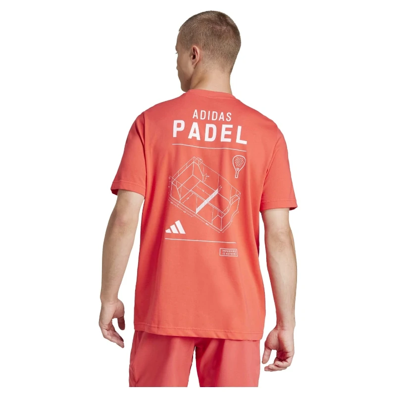 Camiseta Adidas M Padel G Semi Lucid Red