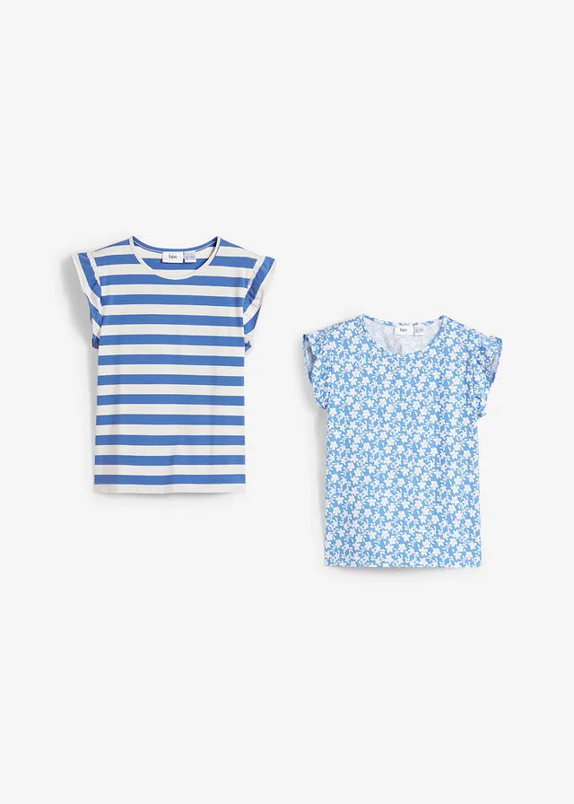 CAMISETA BLANCO LANAAZUL CIELO