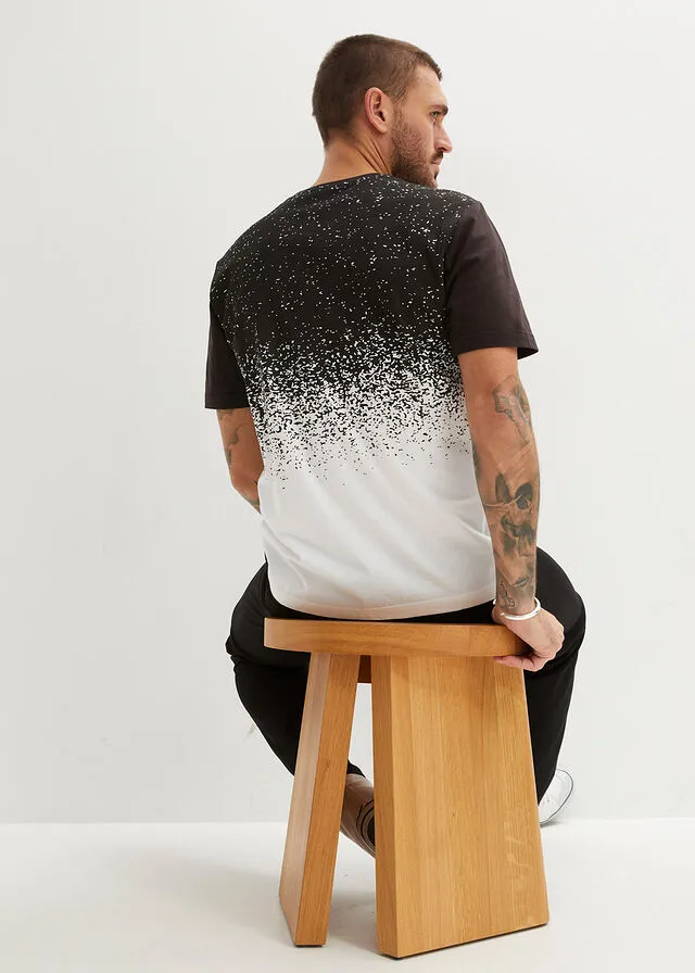 CAMISETA BLANCONEGRO ESTAMPADO