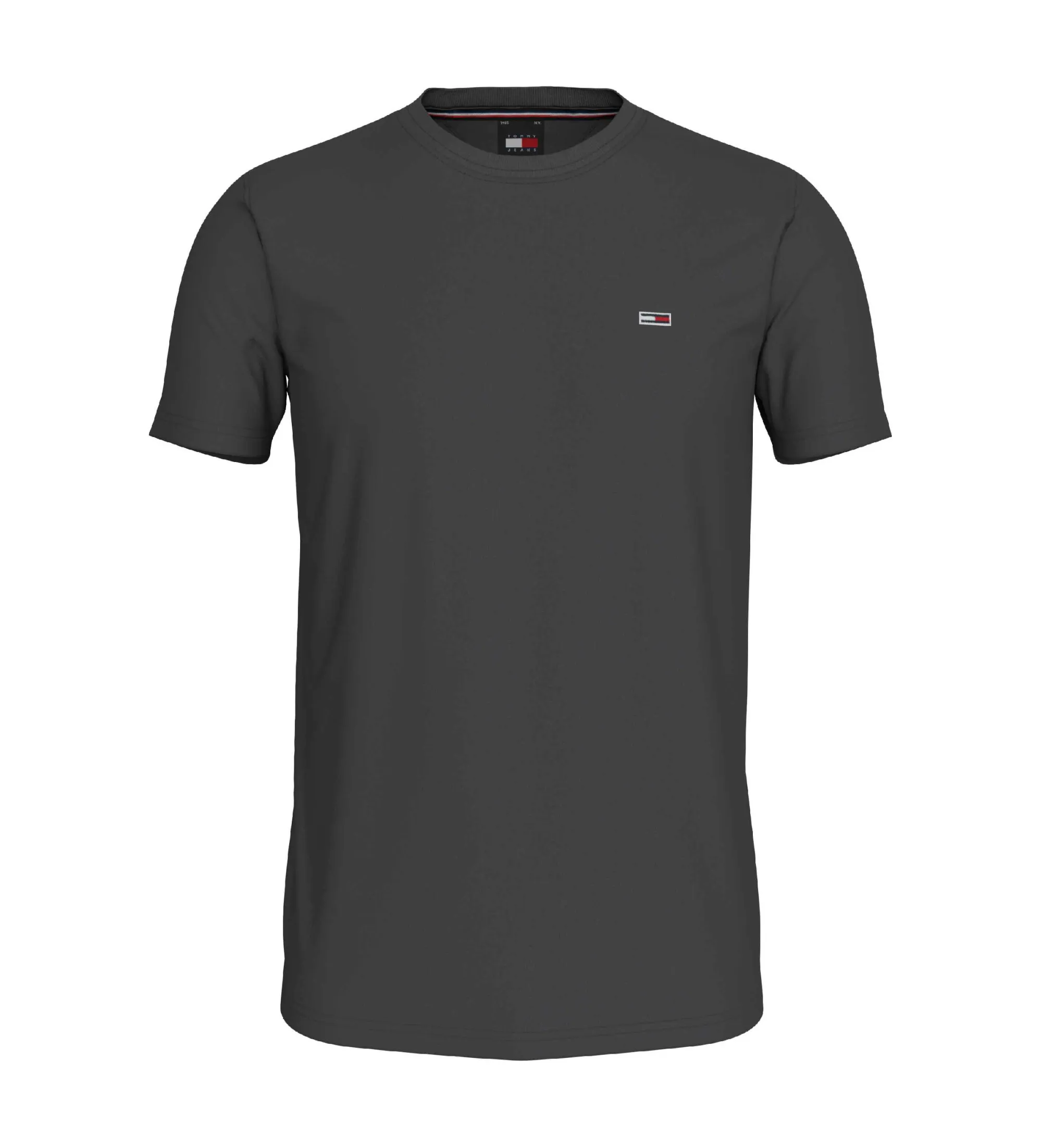 Camiseta con corte slim gris oscuro