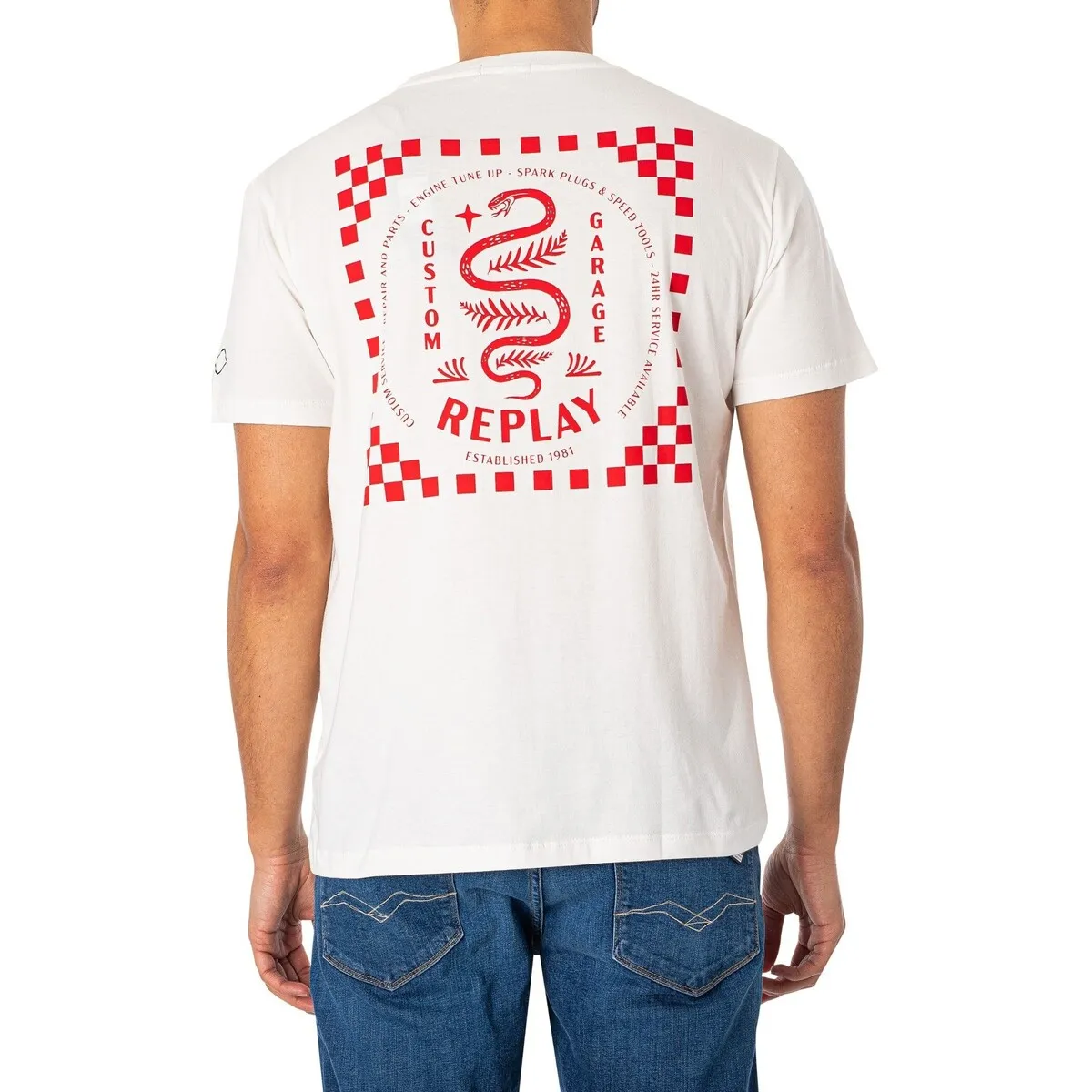 Camiseta Con Logo Gráfico En La Espalda
