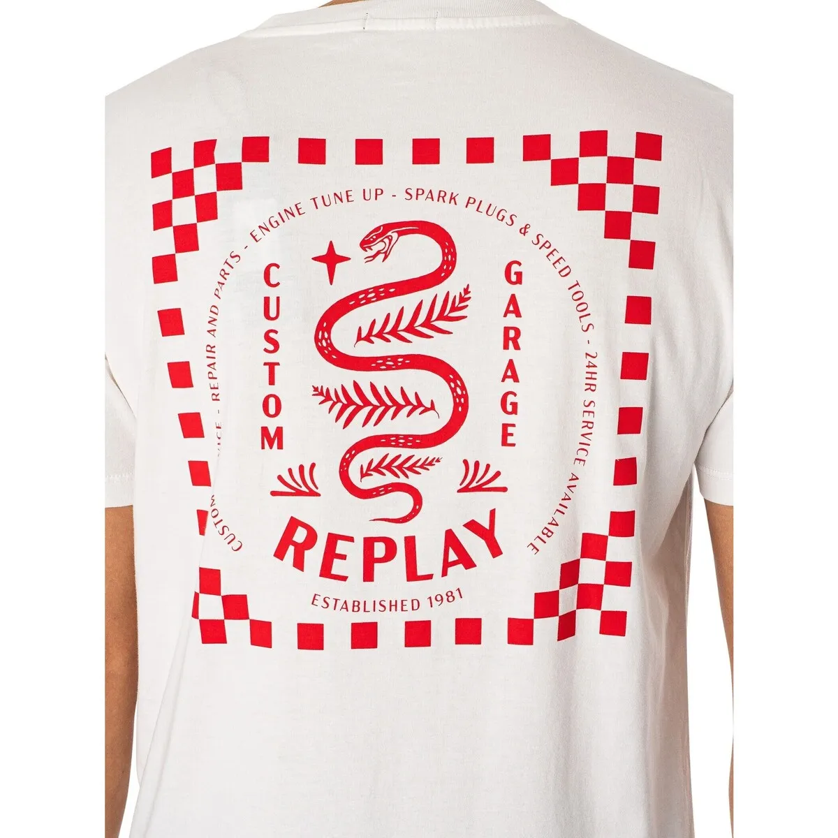 Camiseta Con Logo Gráfico En La Espalda