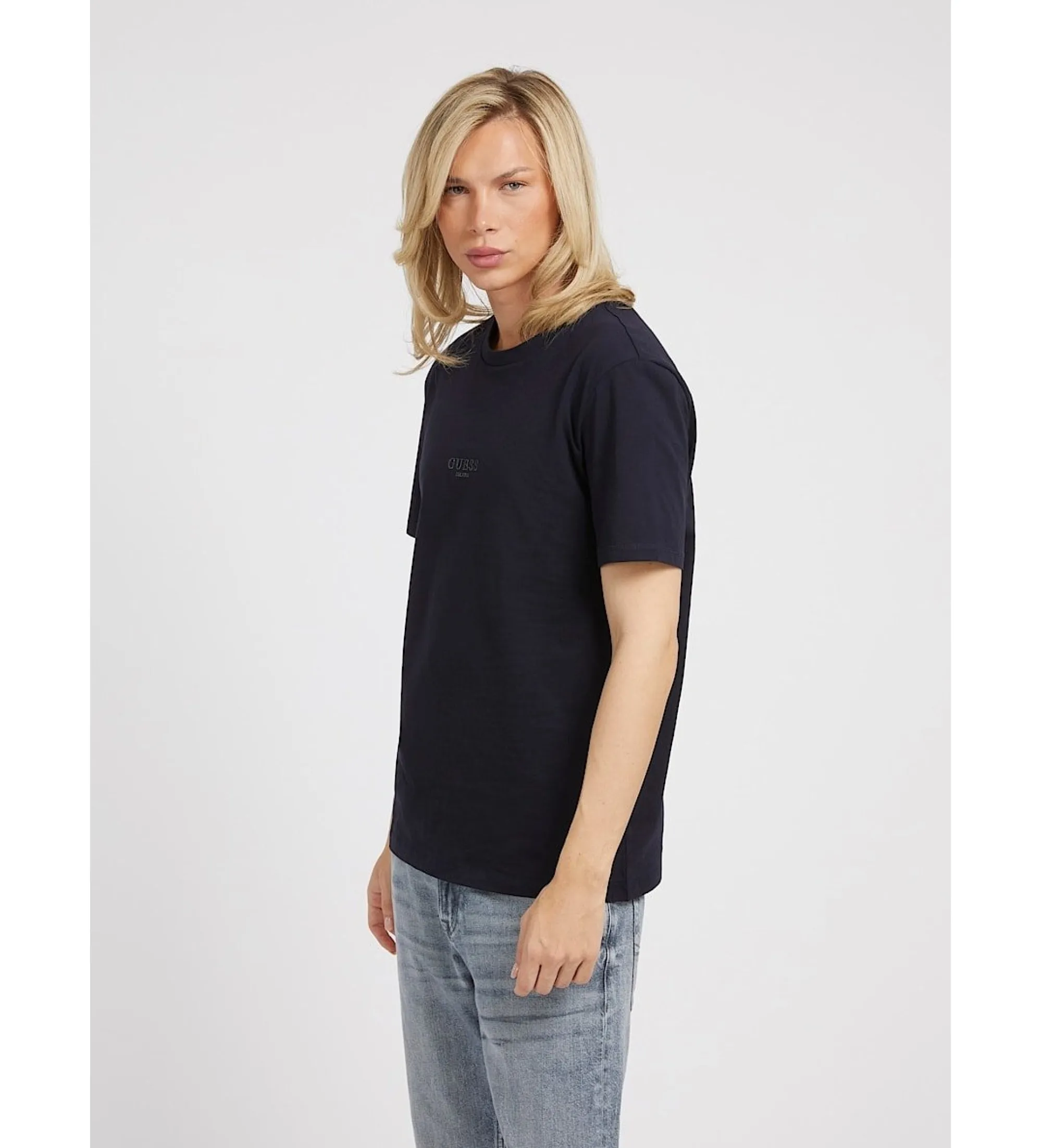 Camiseta con logotipo pequeño marino