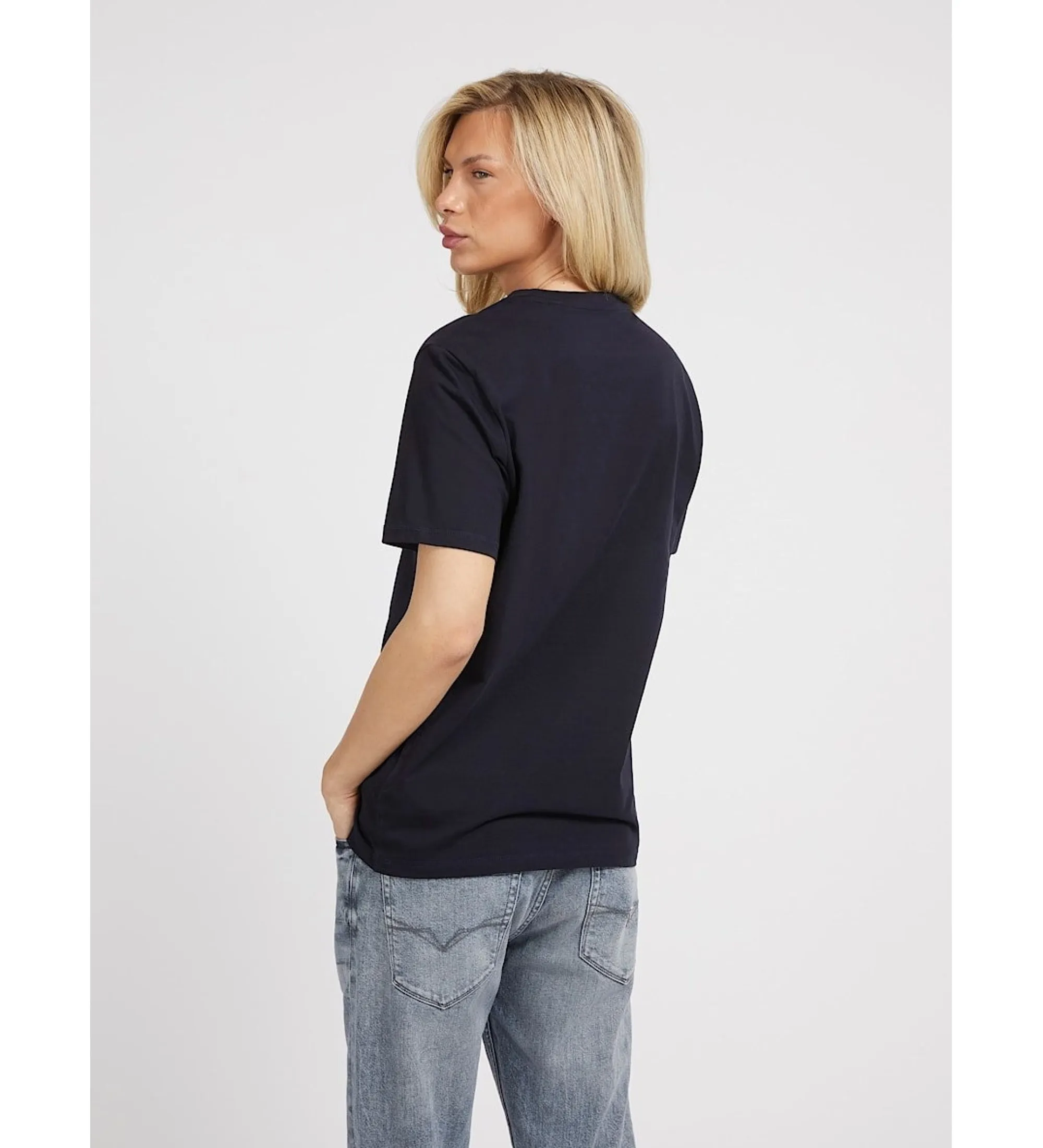 Camiseta con logotipo pequeño marino