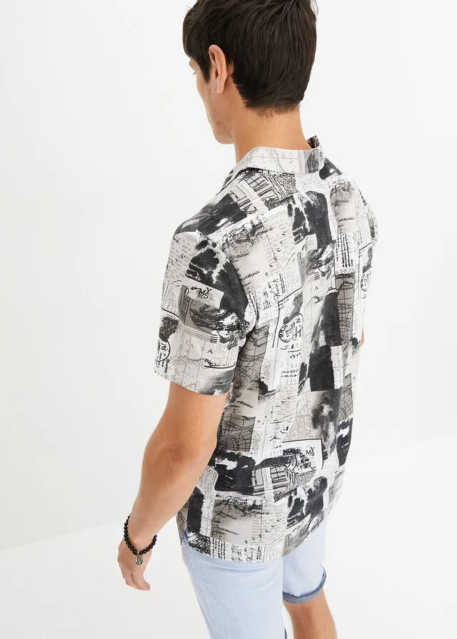 CAMISETA DE TIPO POLO BLANCOGRIS