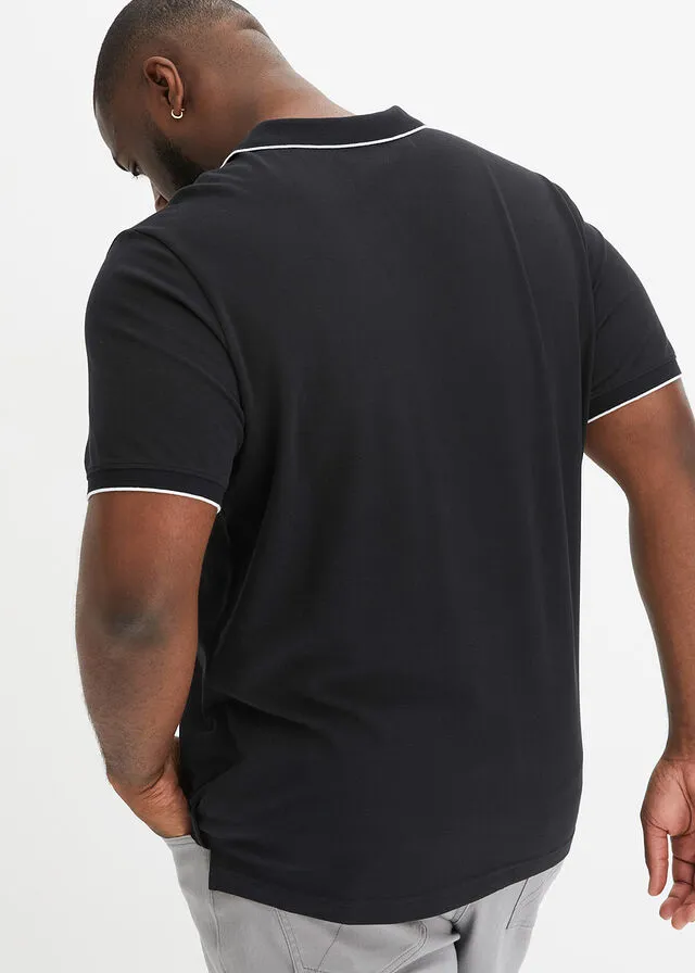 CAMISETA DE TIPO POLO BLANCONEGRO