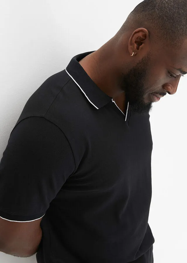 CAMISETA DE TIPO POLO BLANCONEGRO