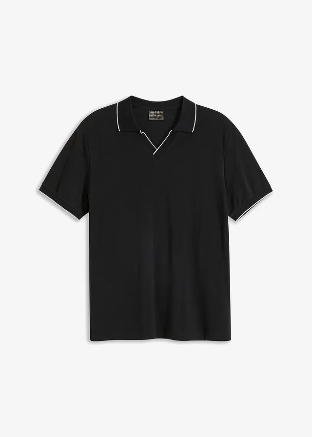 CAMISETA DE TIPO POLO NEGROBLANCO