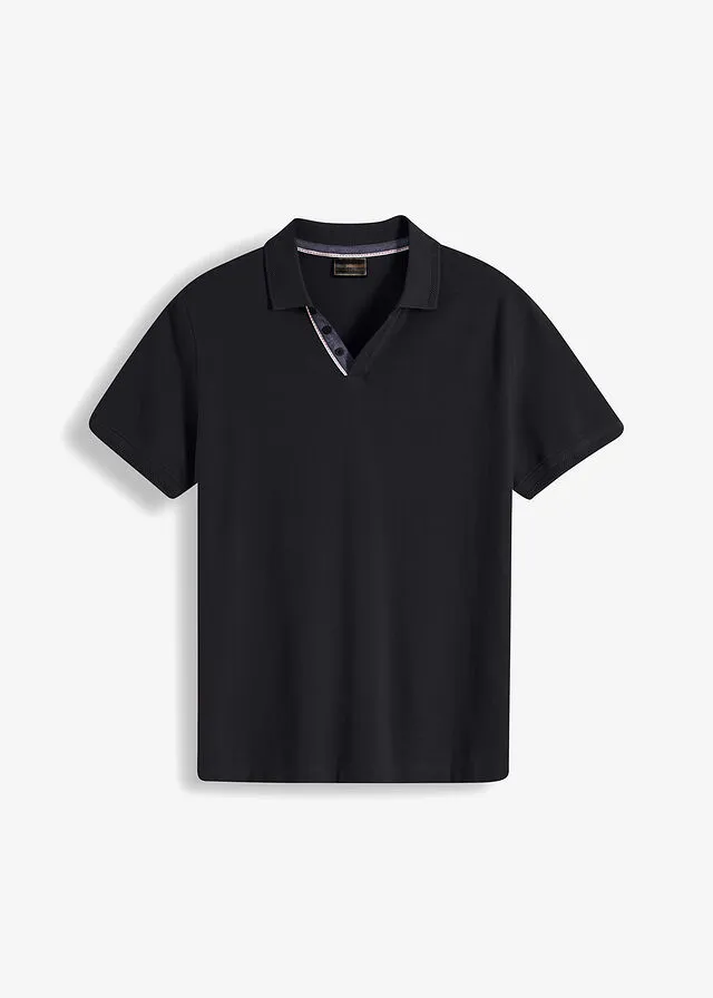 Camiseta de tipo polo Negro