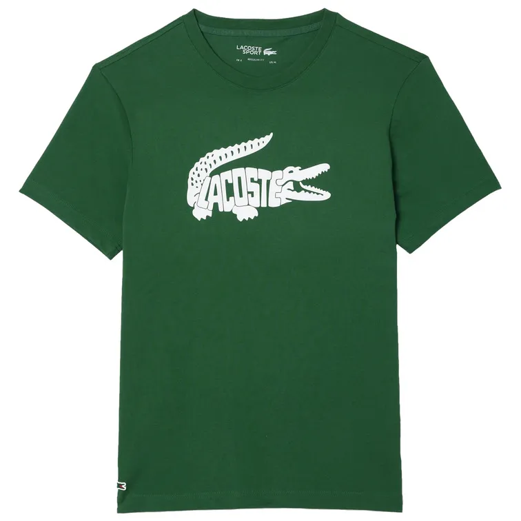 CAMISETA DEPORTIVA HOMBRE LACOSTE ULTRADRY CON ESTAMPADO DEL COCODRILO