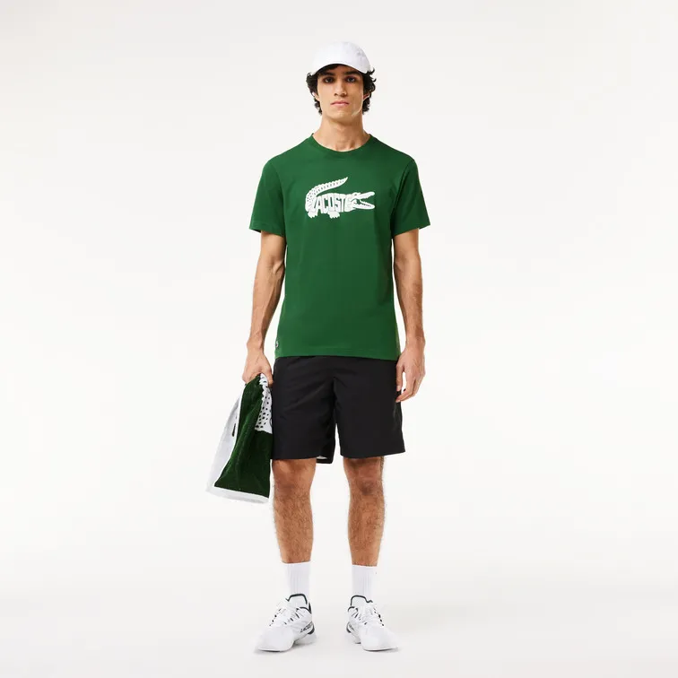 CAMISETA DEPORTIVA HOMBRE LACOSTE ULTRADRY CON ESTAMPADO DEL COCODRILO