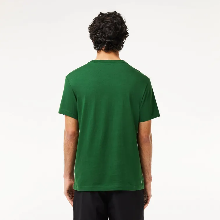 CAMISETA DEPORTIVA HOMBRE LACOSTE ULTRADRY CON ESTAMPADO DEL COCODRILO
