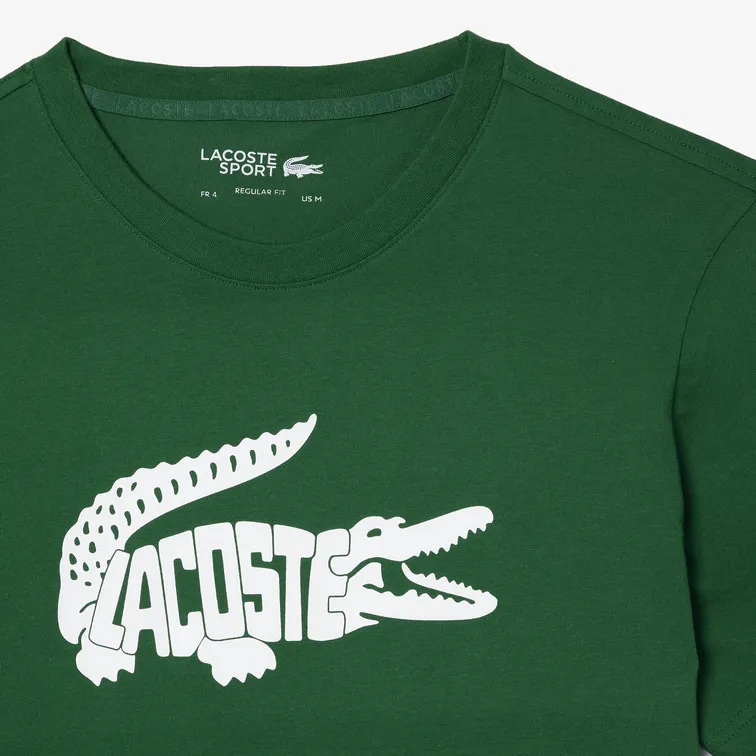 CAMISETA DEPORTIVA HOMBRE LACOSTE ULTRADRY CON ESTAMPADO DEL COCODRILO