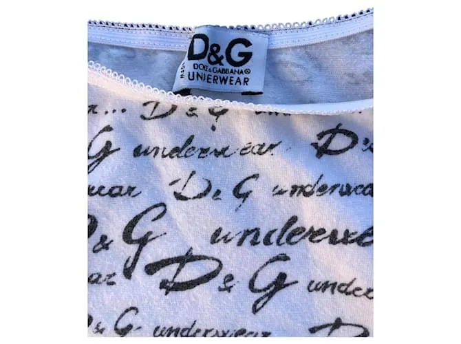 Camiseta interior ajustable Dolce & Gabbana Negro Rosa Blanco 