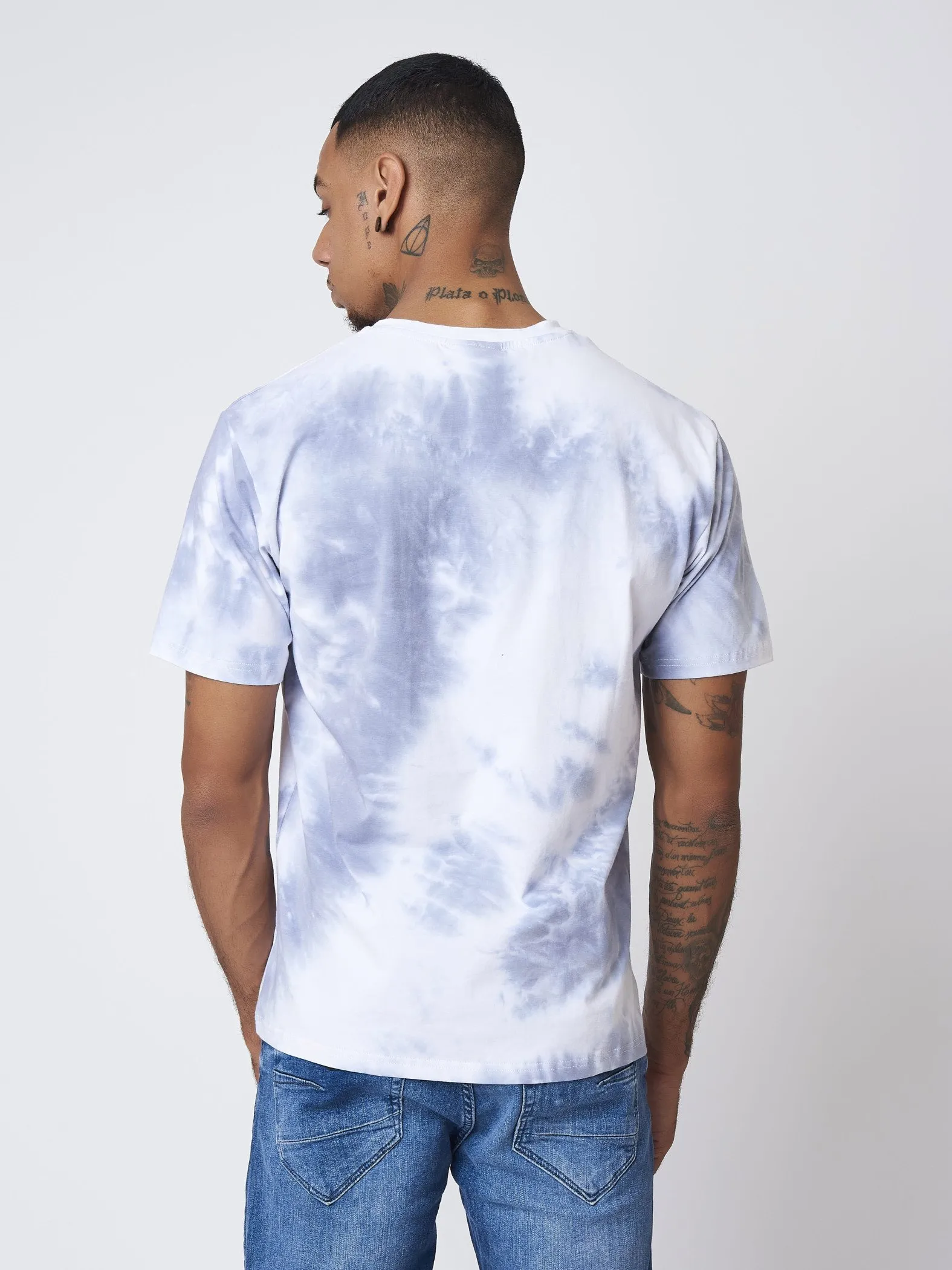Camiseta Tie & dye con logotipo bordado