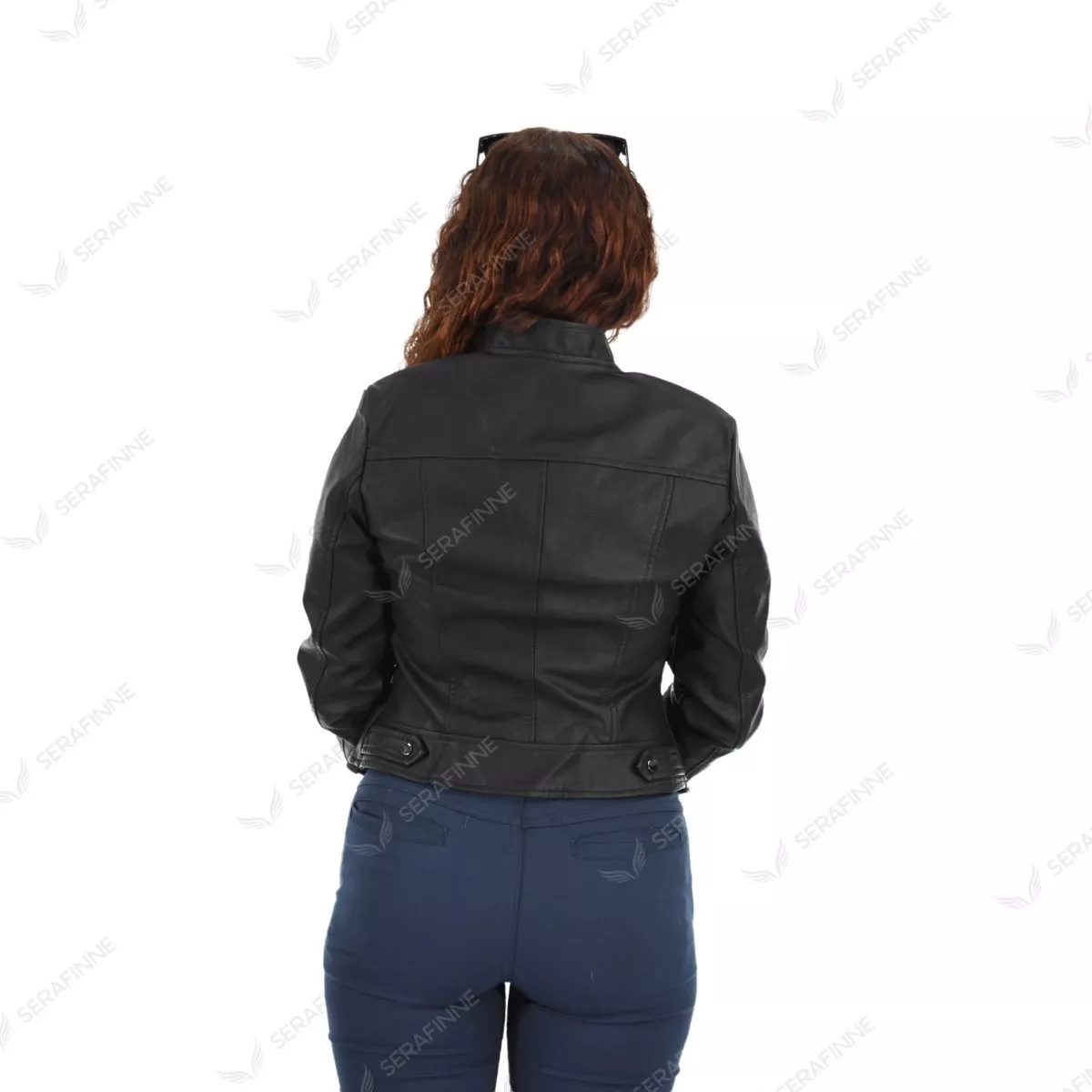 Campera Mujer Corta Elegante Ecocuero Piel Santellon 15500