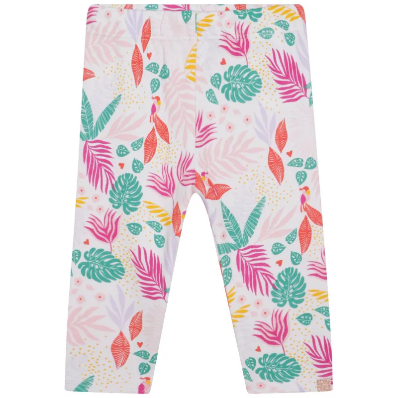 CARREMENT BEAU Leggings de estampado tropical