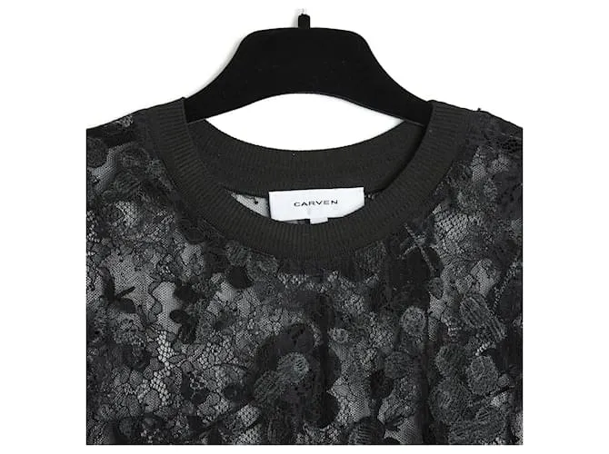 Carven ENCAJE NEGRO SAKURA ES38/40 