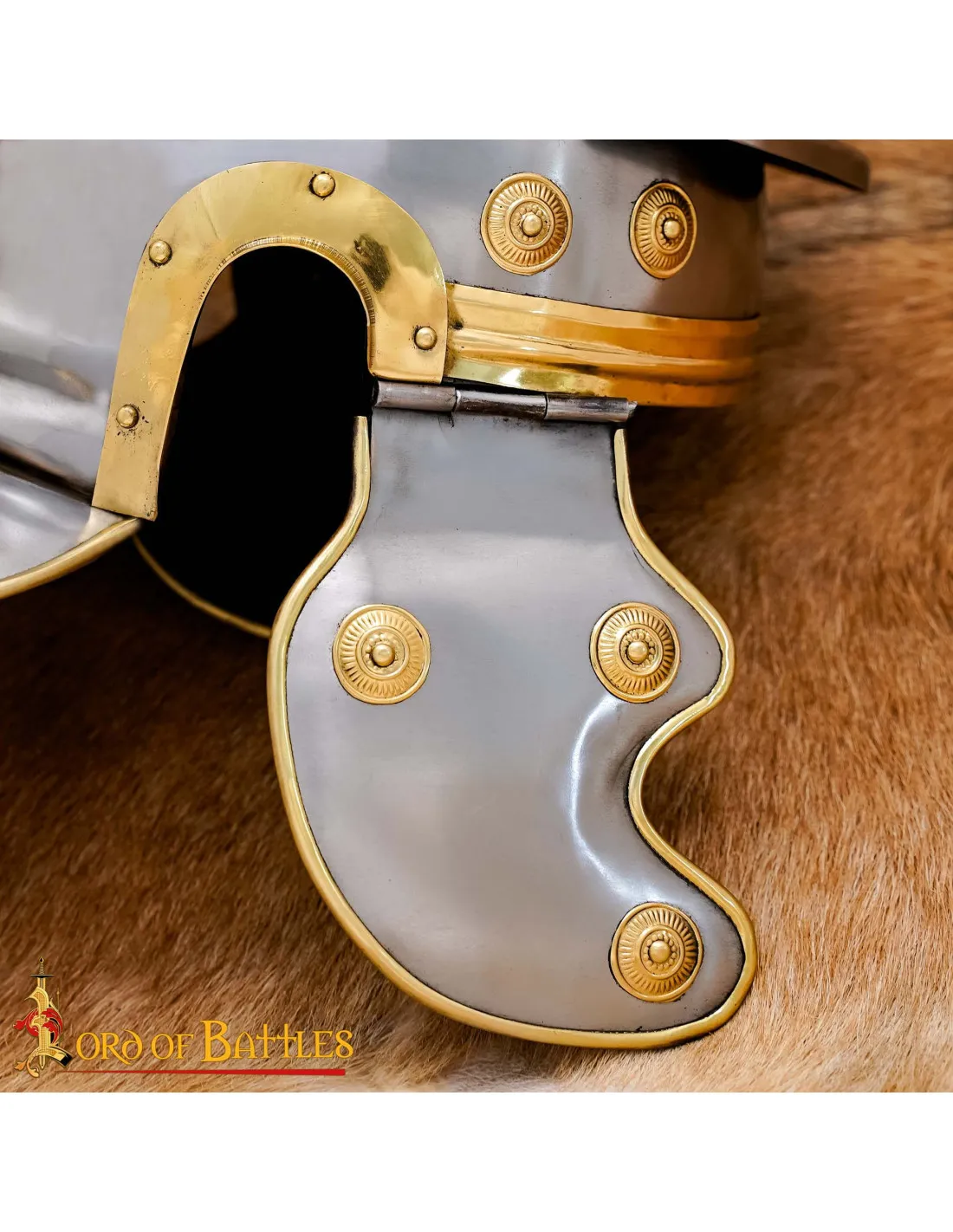 Casco centurión romano acero con penacho