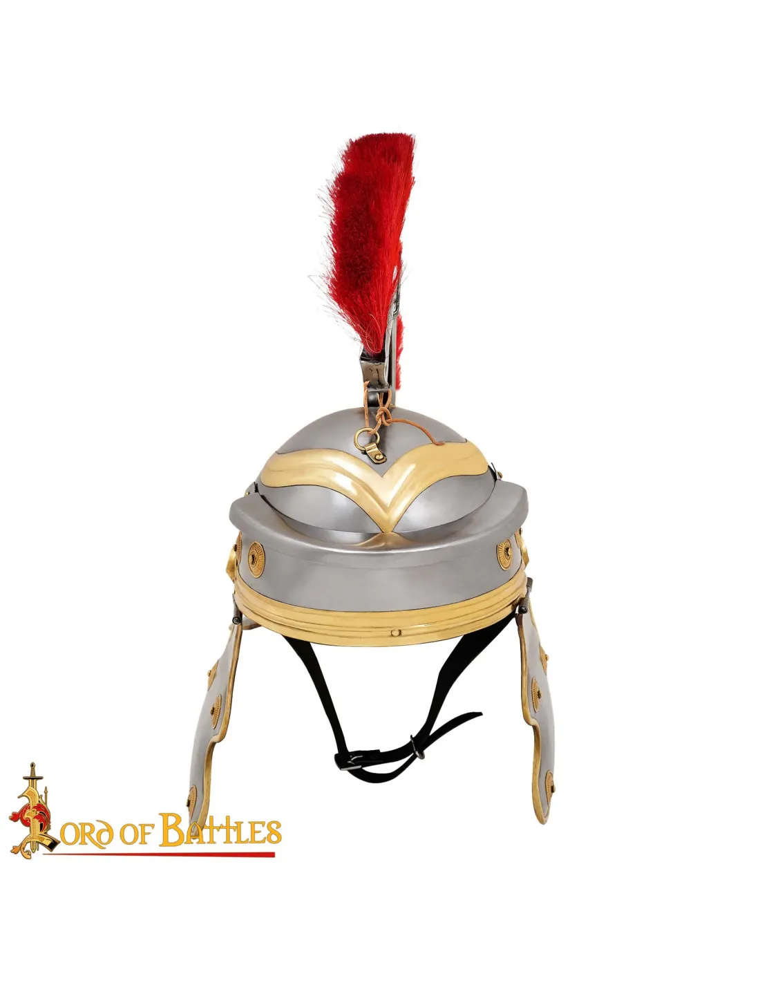 Casco centurión romano acero con penacho